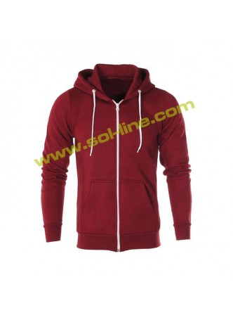 Cotton Hoody With Zipper